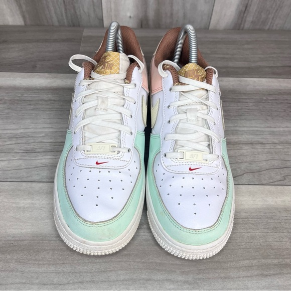 Nike Air Force 1 Low GS Ice Cream Girls 5Y or women’s 6.5 Cute Sneakers - Picture 4 of 8